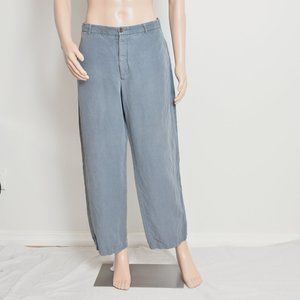 Men's Armani Flat Front Pants, Grey, 36x30